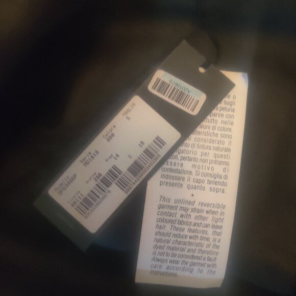 DROME Shearling Coat Size S Black Oversized Hooded new $3150 - Picture 3 of 4